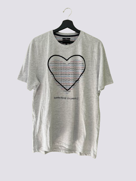 Tee shirt imprimé Coeur perfect lover