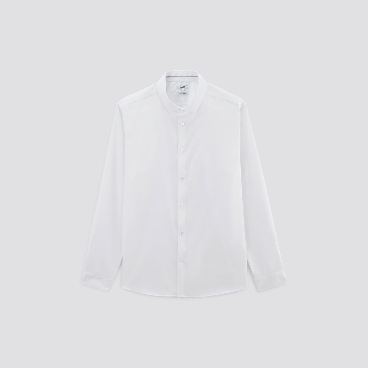 Chemise regular unie coton sans repassage