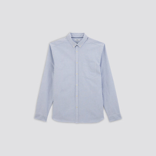 Chemise regular oxford à rayures coton