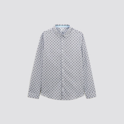 Chemise regular à carreaux coton