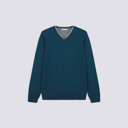 Pull bleu turquoise