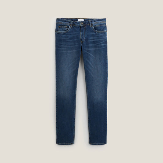 Jean straight 3 longueurs en coton recyclé
