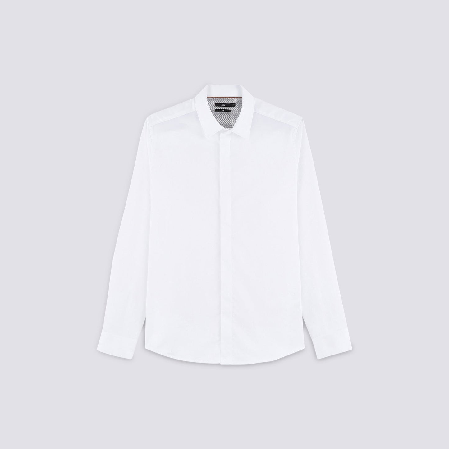 Chemise slim en satin