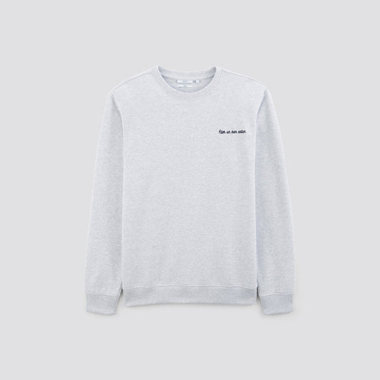 Sweat à col rond 100 % recyclé