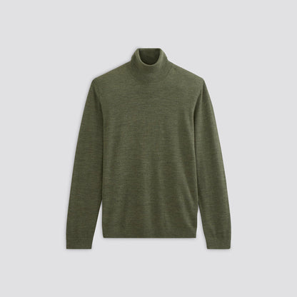Pull col roulé mérinos