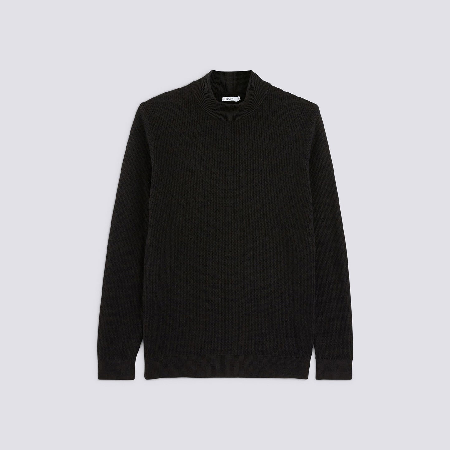 Pull col cheminée maille fantaisie