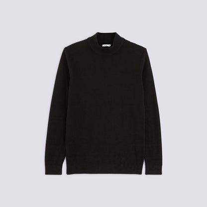 Pull col cheminée maille fantaisie