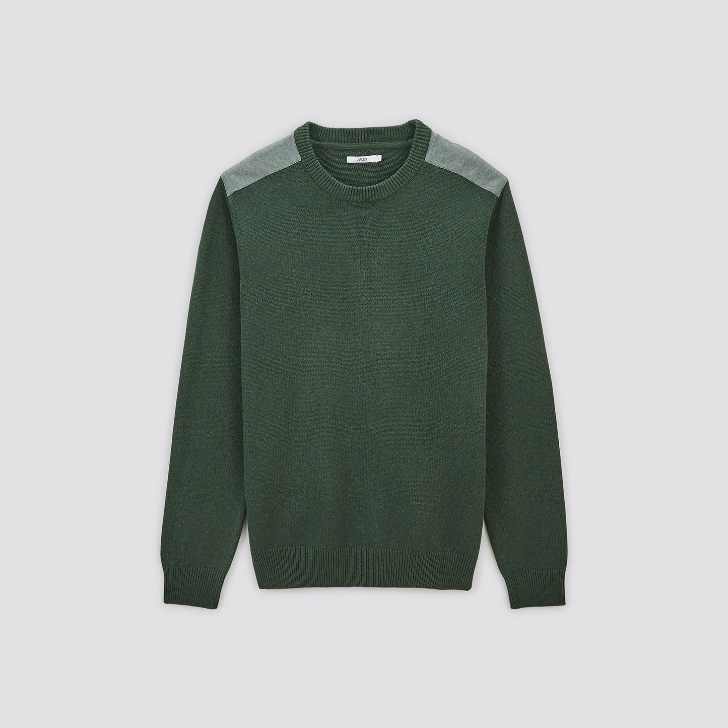 Pull patch épaule col rond