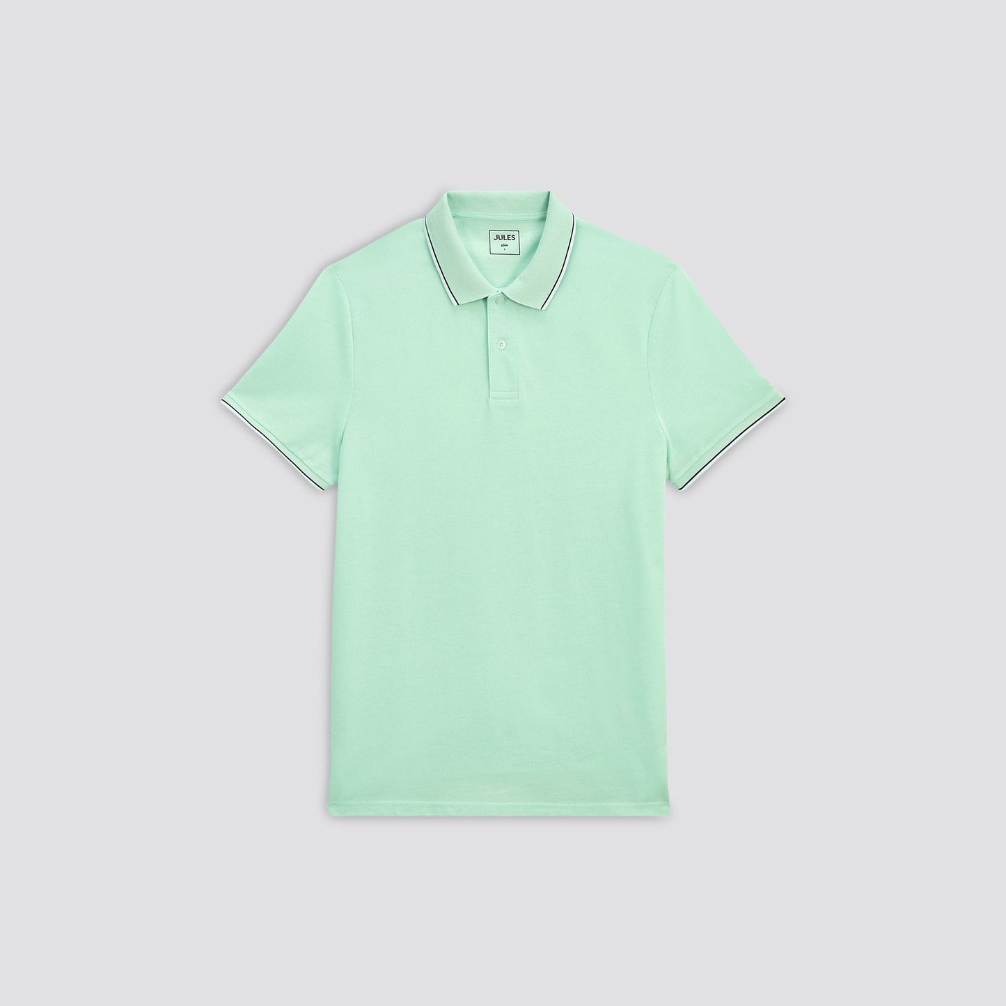 Polo manches courtes en piqué de coton