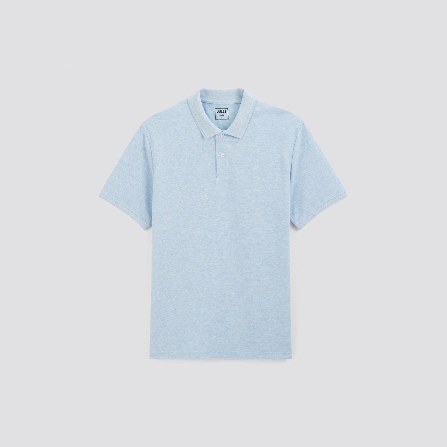 Polo manches courtes pique chiné