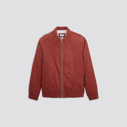 Blouson velours côtelé col chemise