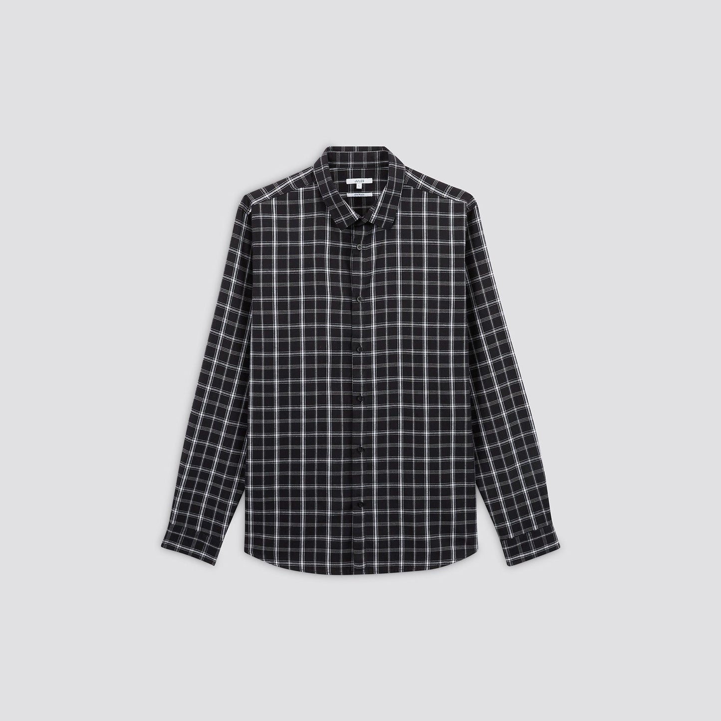 Chemise slim à carreaux coton