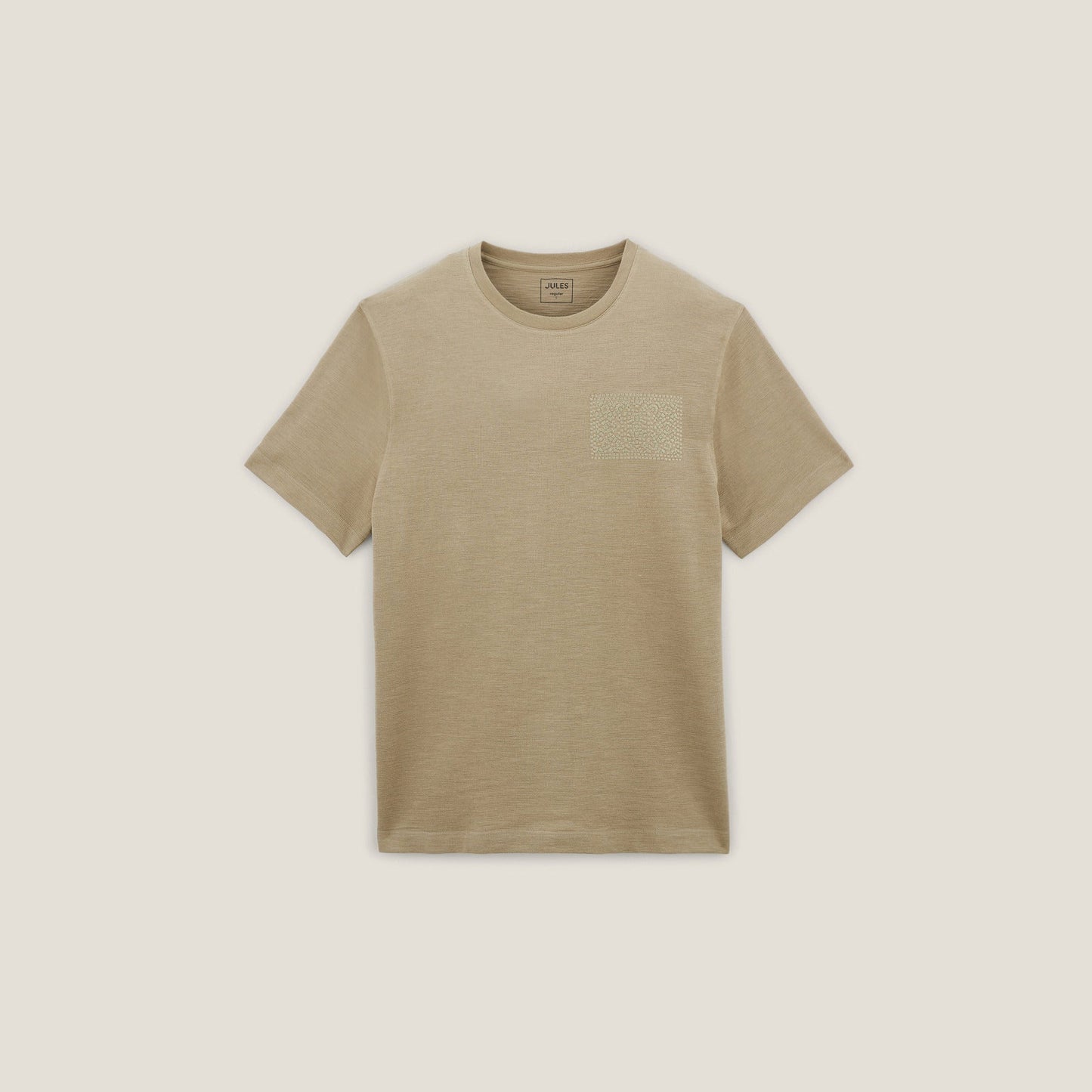 Tee shirt matière reliéfée détail macramé