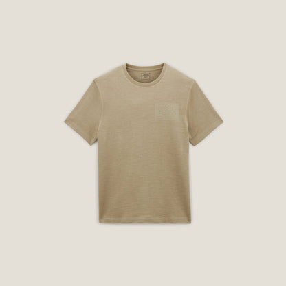 Tee shirt matière reliéfée détail macramé