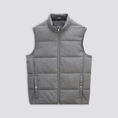 Doudoune sans manche tissage flanelle