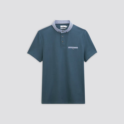 Polo col oxford à manches courtes