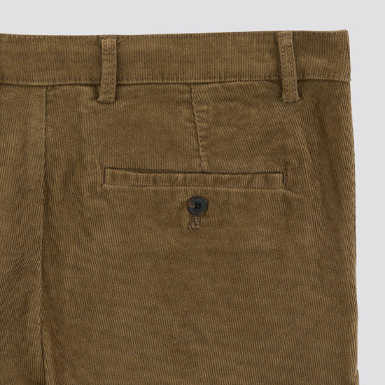 Pantalon chino slim en velours