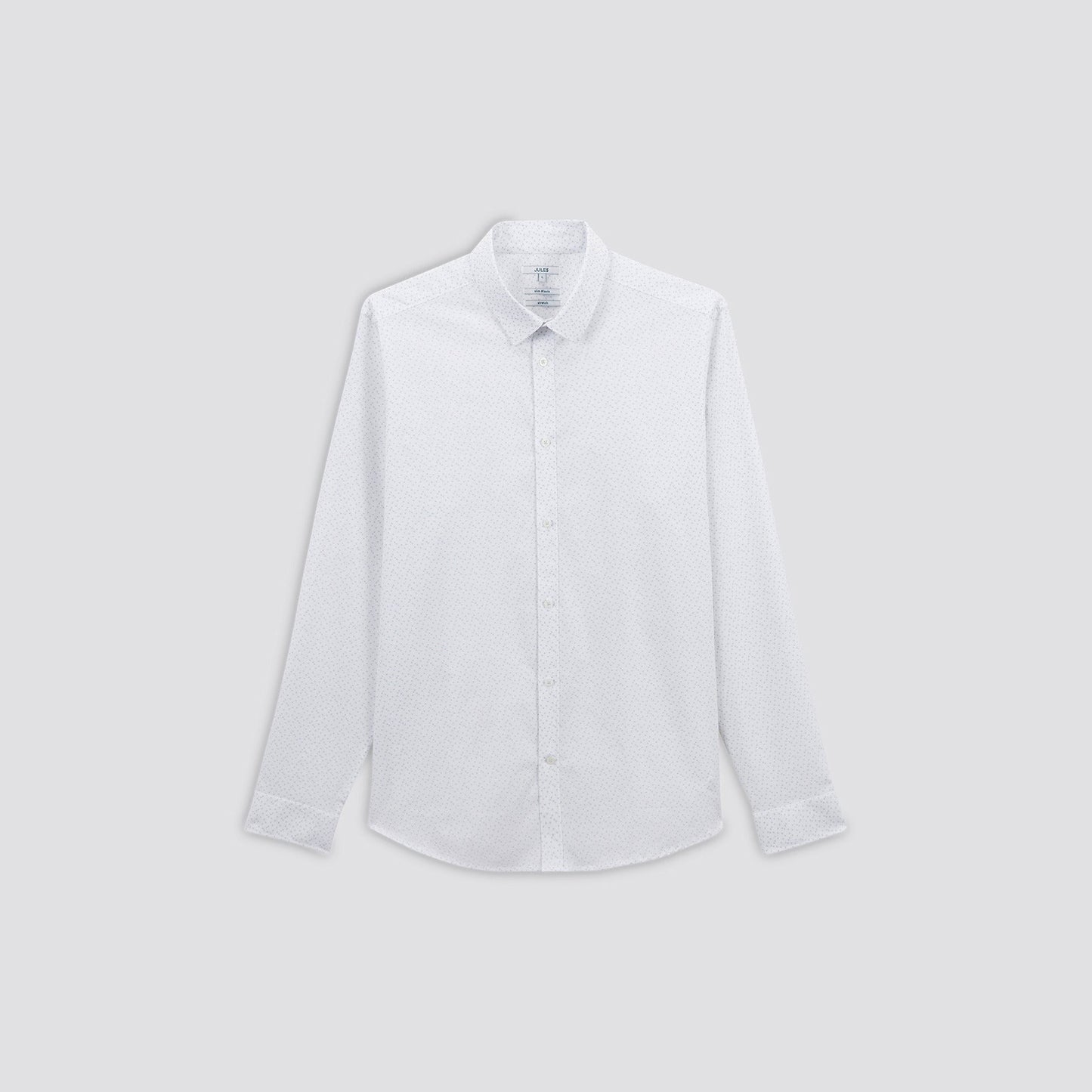 Chemise slim imprimé papillon coton