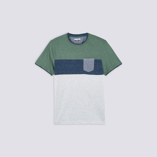 Tee-shirt colorblock  coton issu de l'ag