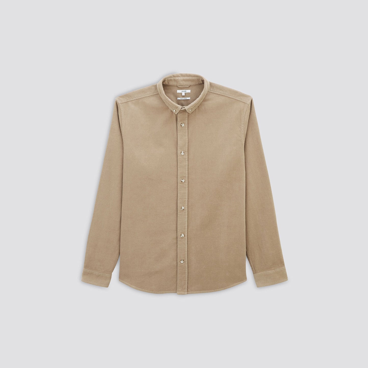 Chemise regular unie coton recyclé