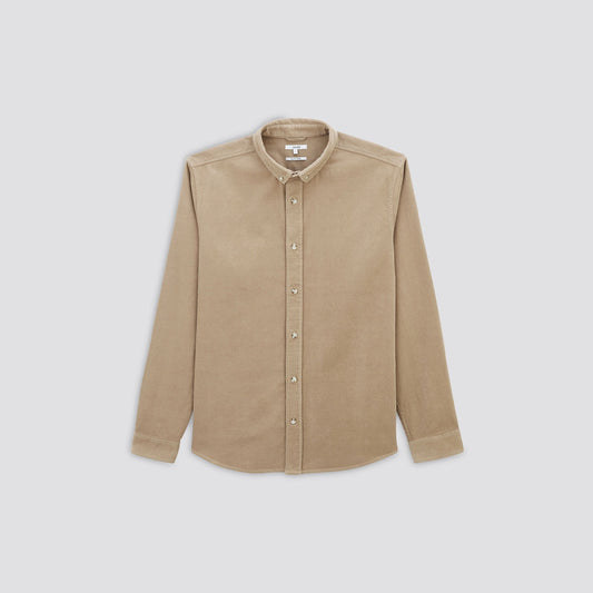 Chemise regular unie coton recyclé