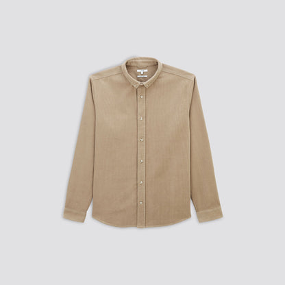 Chemise regular unie coton recyclé