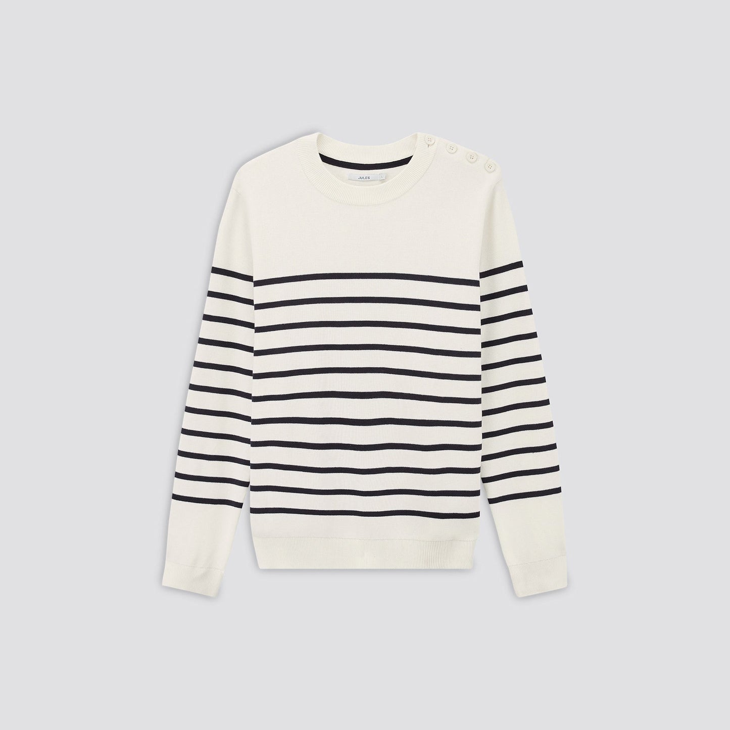 Pull marinière à col rond