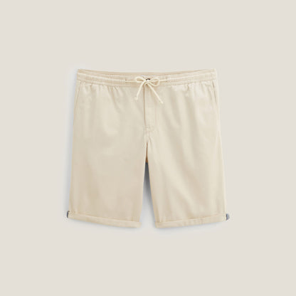 Bermuda chino uni taille élastiquée