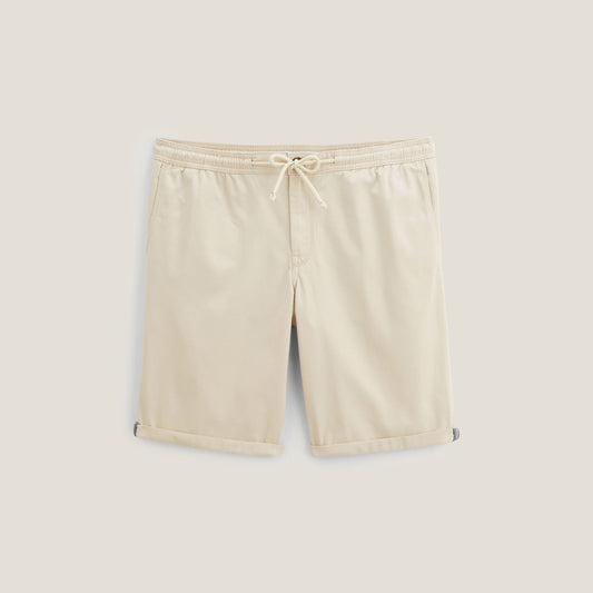 Bermuda chino uni taille élastiquée