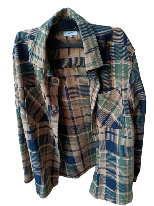 Surchemise 3 couleurs (camel, bleu, vert kaki)
