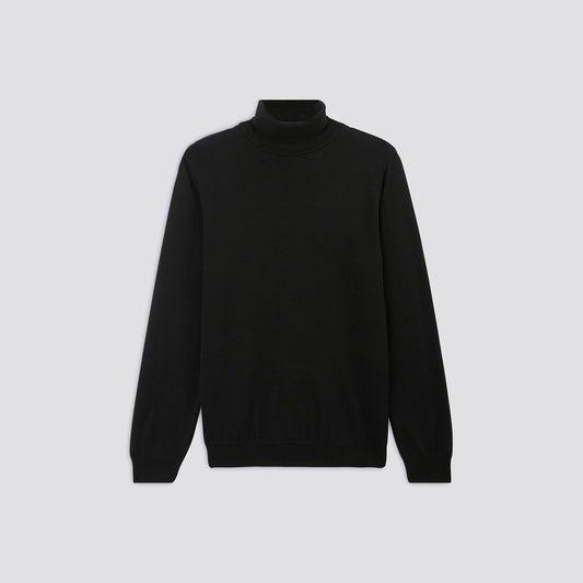 Pull col roulé