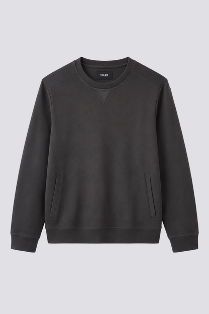 Sweat uni empiècement épaule