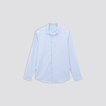 Chemise slim sans repassage unie coton
