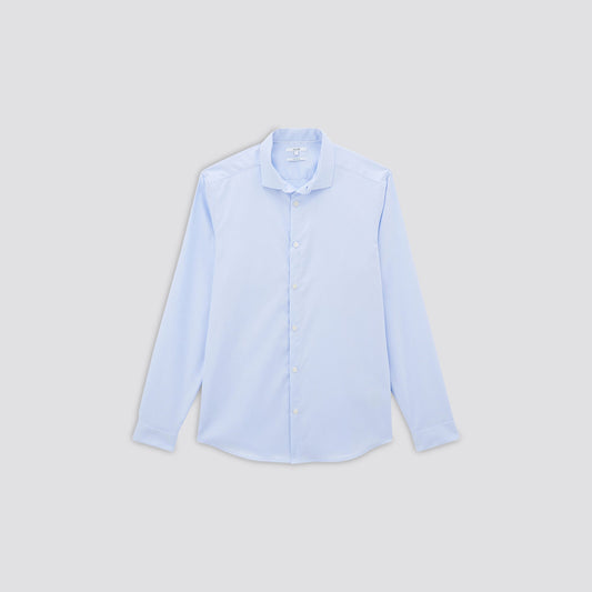 Chemise slim sans repassage unie coton