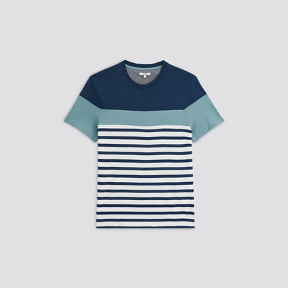Tee-shirt marinière colorblock coton iss