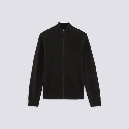 Gilet col montant jeu de point
