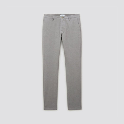 Pantalon chino slim motif chevron
