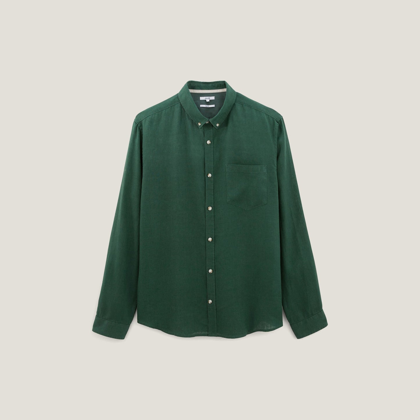 Chemise regular unie lin
