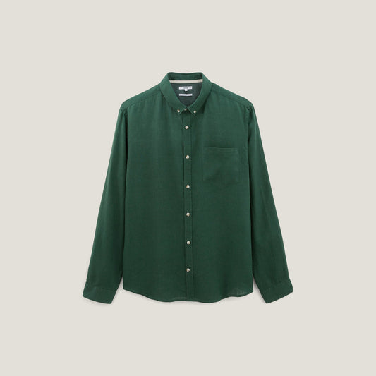 Chemise regular unie lin