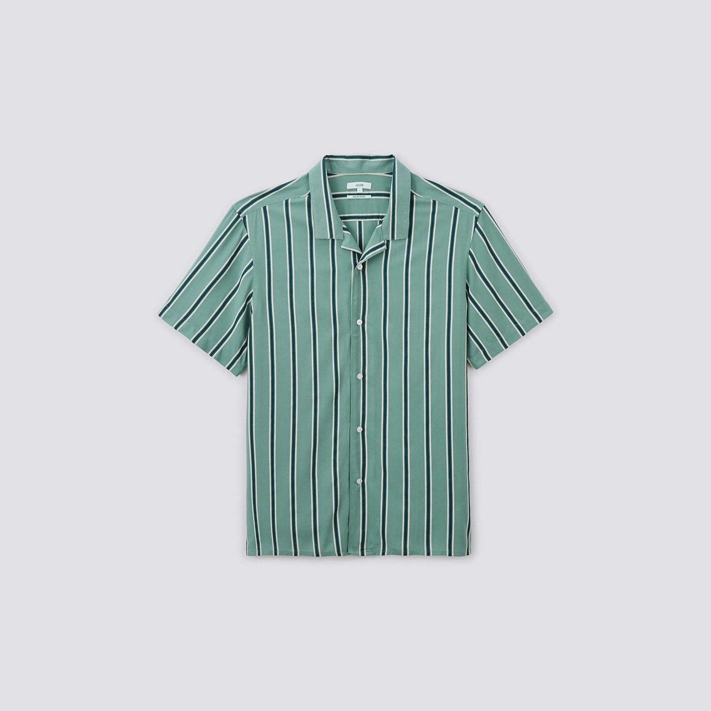 Chemise hawaienne regular à rayures viscose