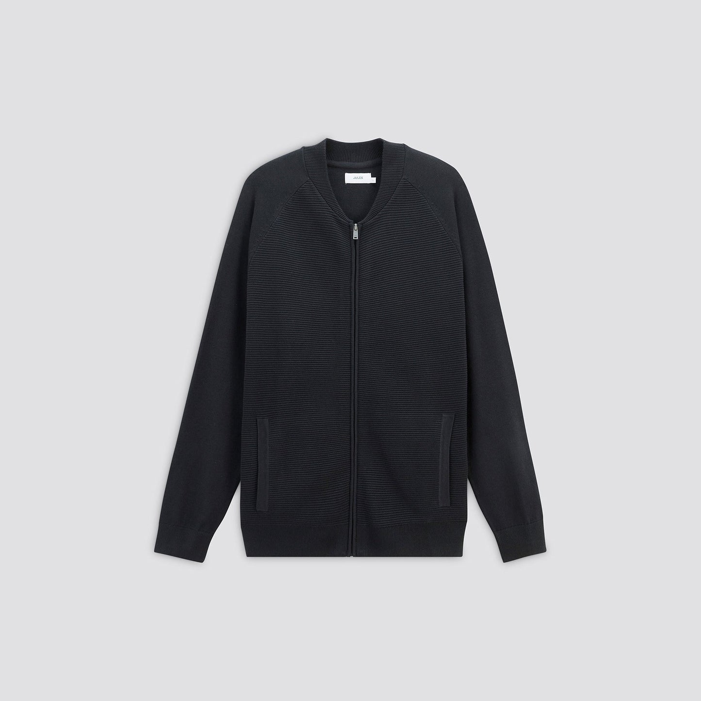 Gilet zippé texturé