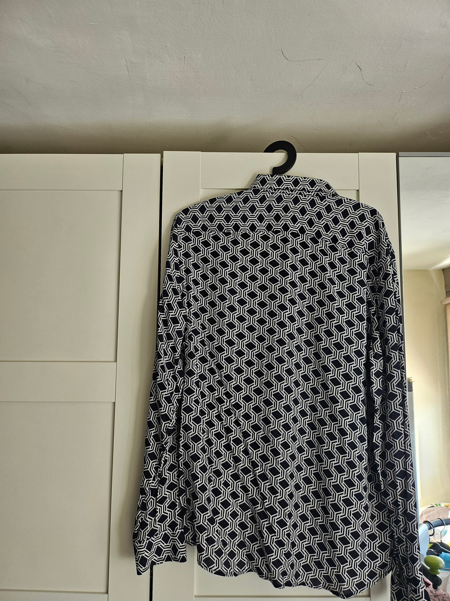 Chemise regular imprimé géométrique viscose Ecovero