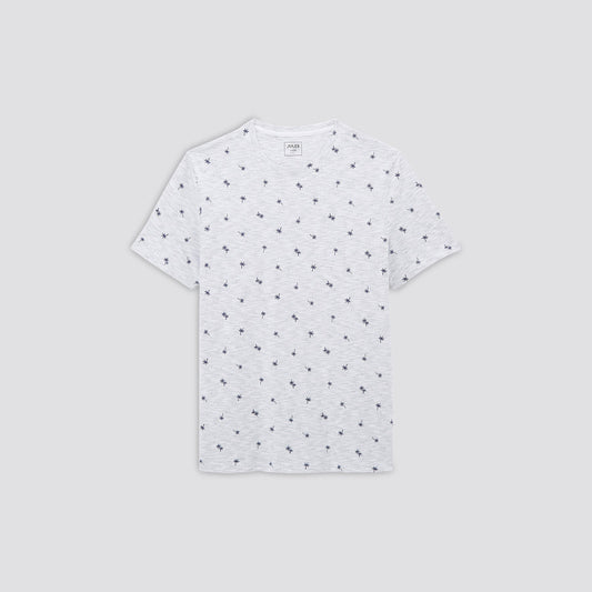 Tee-shirt imprimé matière fantaisie