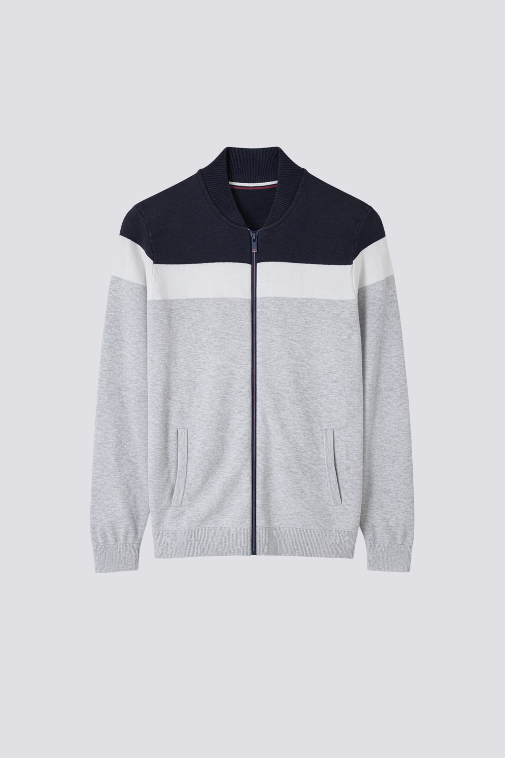 Gilet col teddy color bloc jg 12