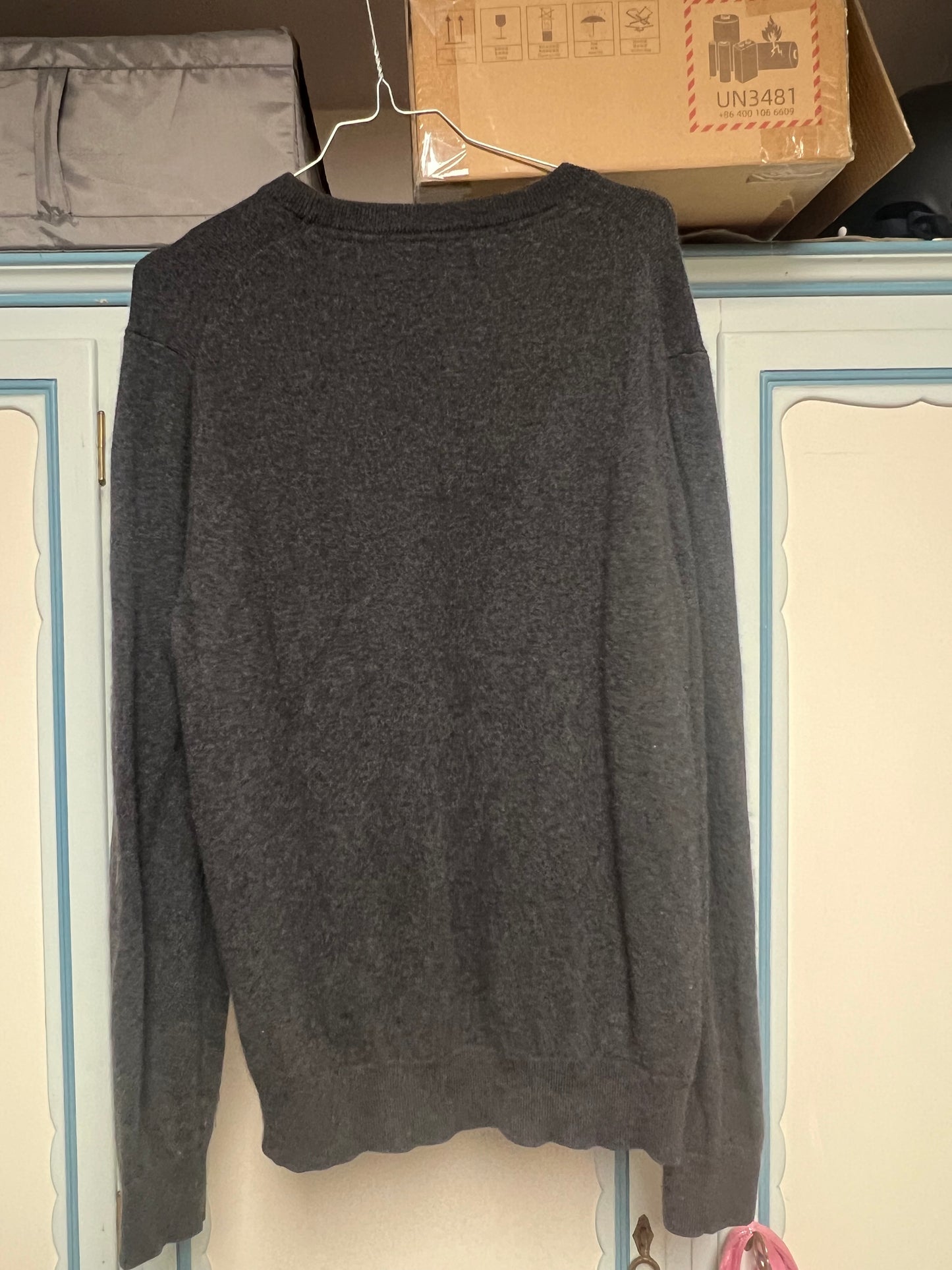 Pull col rond en mélange cachemire