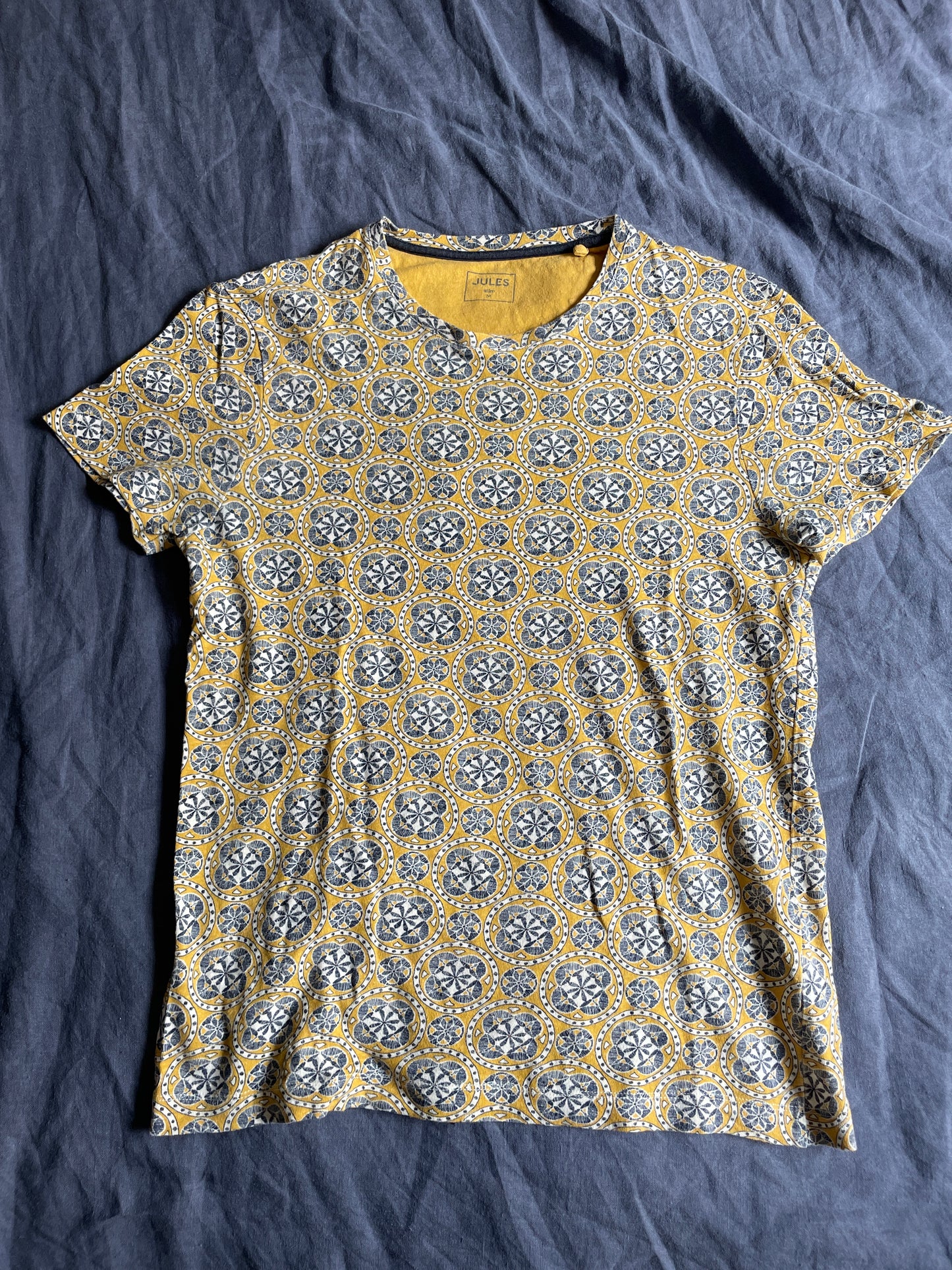 Tee shirt en coton lin imprimé