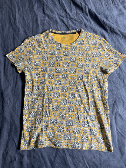 Tee shirt en coton lin imprimé