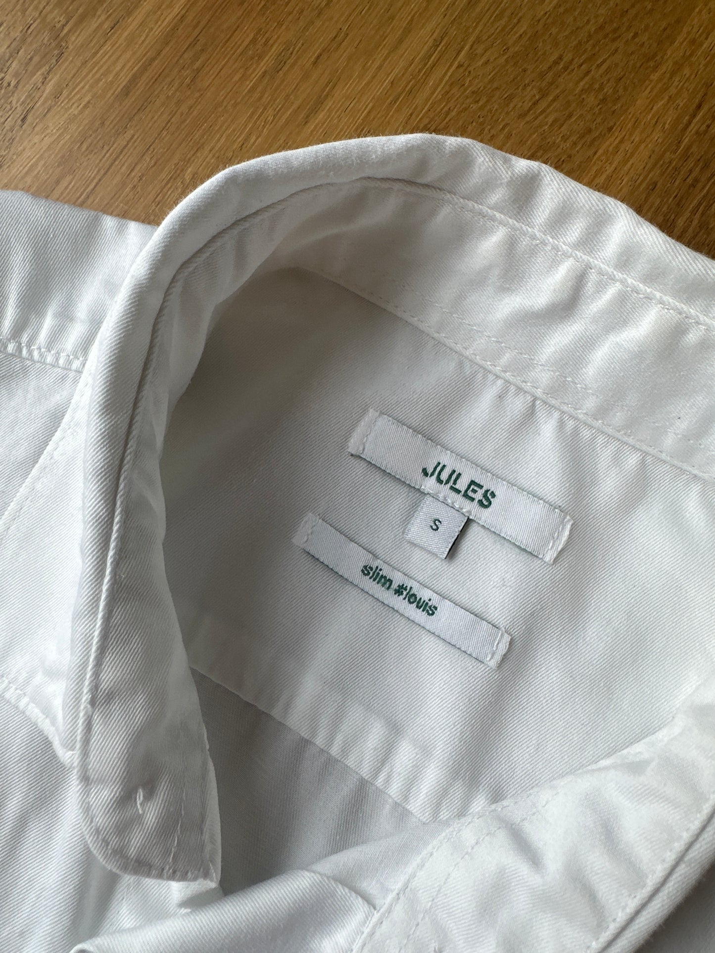 Chemise slim unie satin