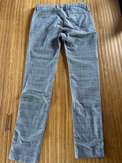 Chino à carreaux coupe slim