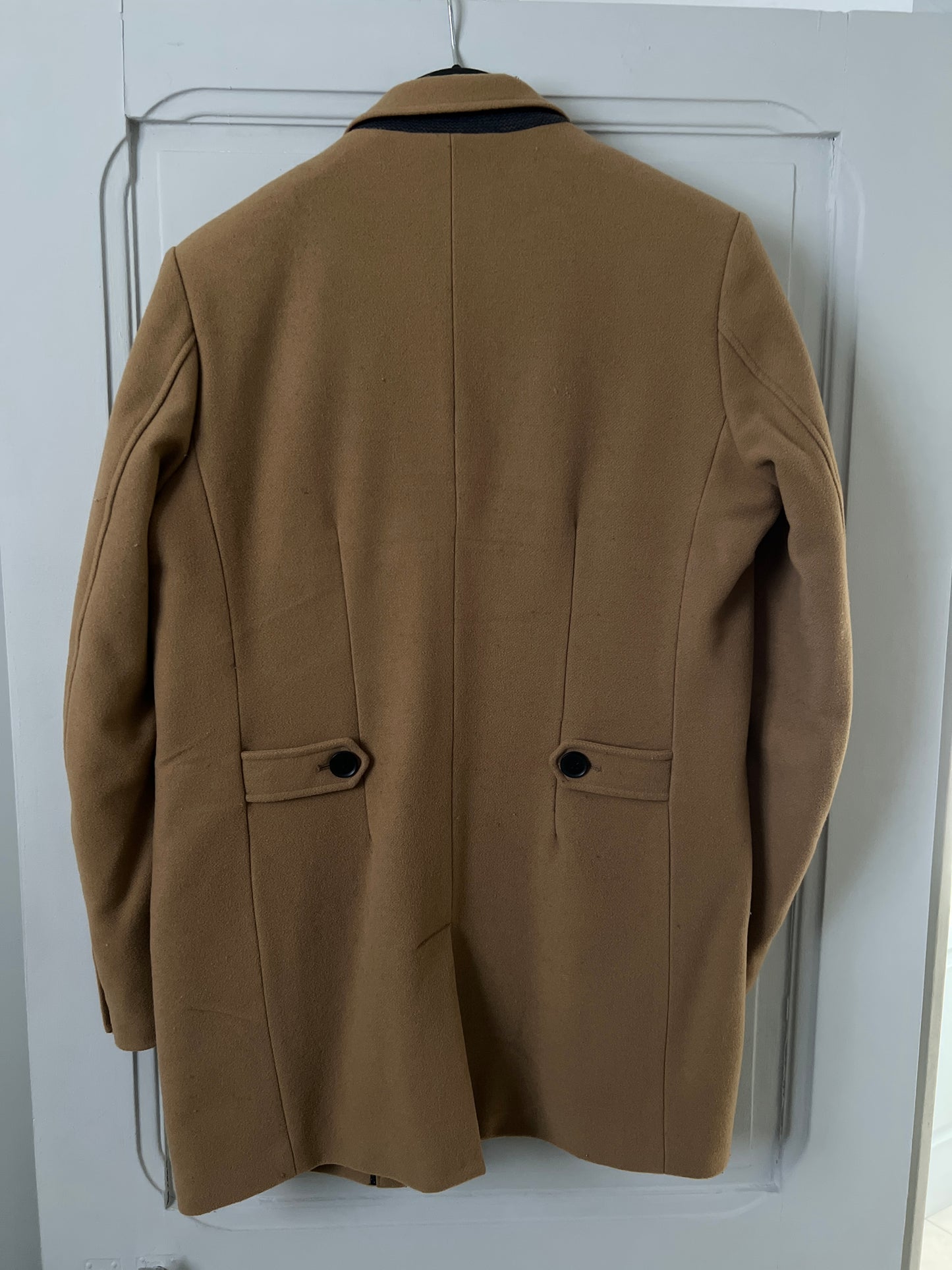 Manteau camel 80% laine vierge